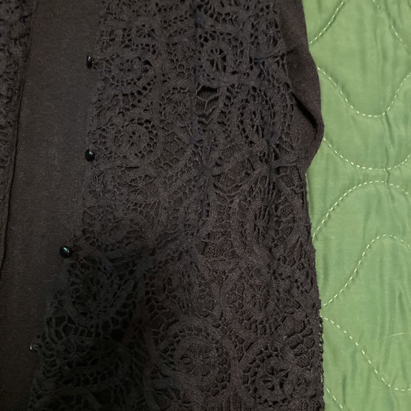 Medium Coldwater Creek lace embellished sweater - Picture 2 of 7